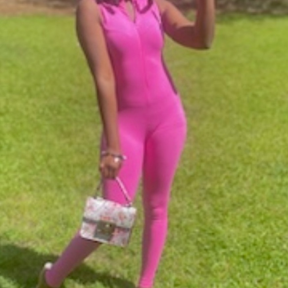 Pink jumpsuit